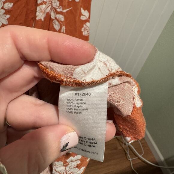 Anthropologie Dolan Nancy Floral Jumpsuit Size Large - Picture 10 of 10